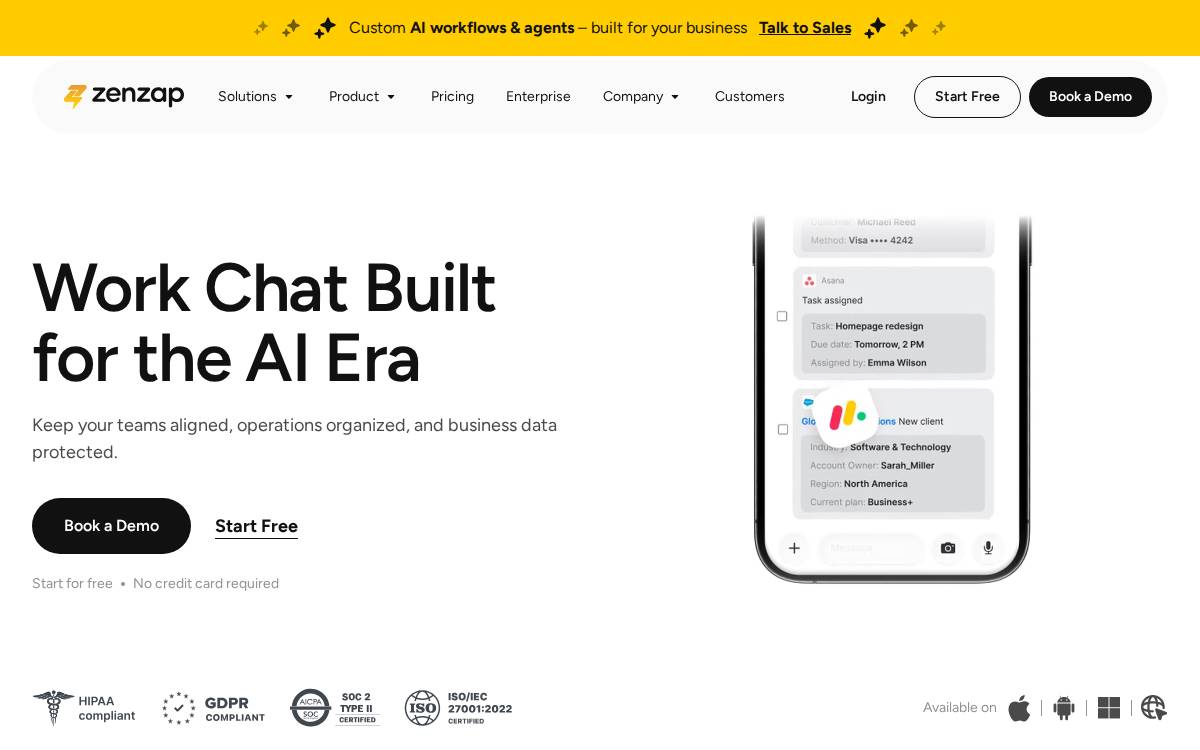 ZenZap website preview