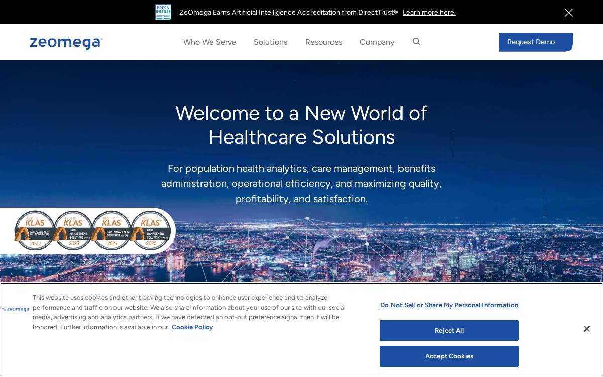 ZeOmega website preview