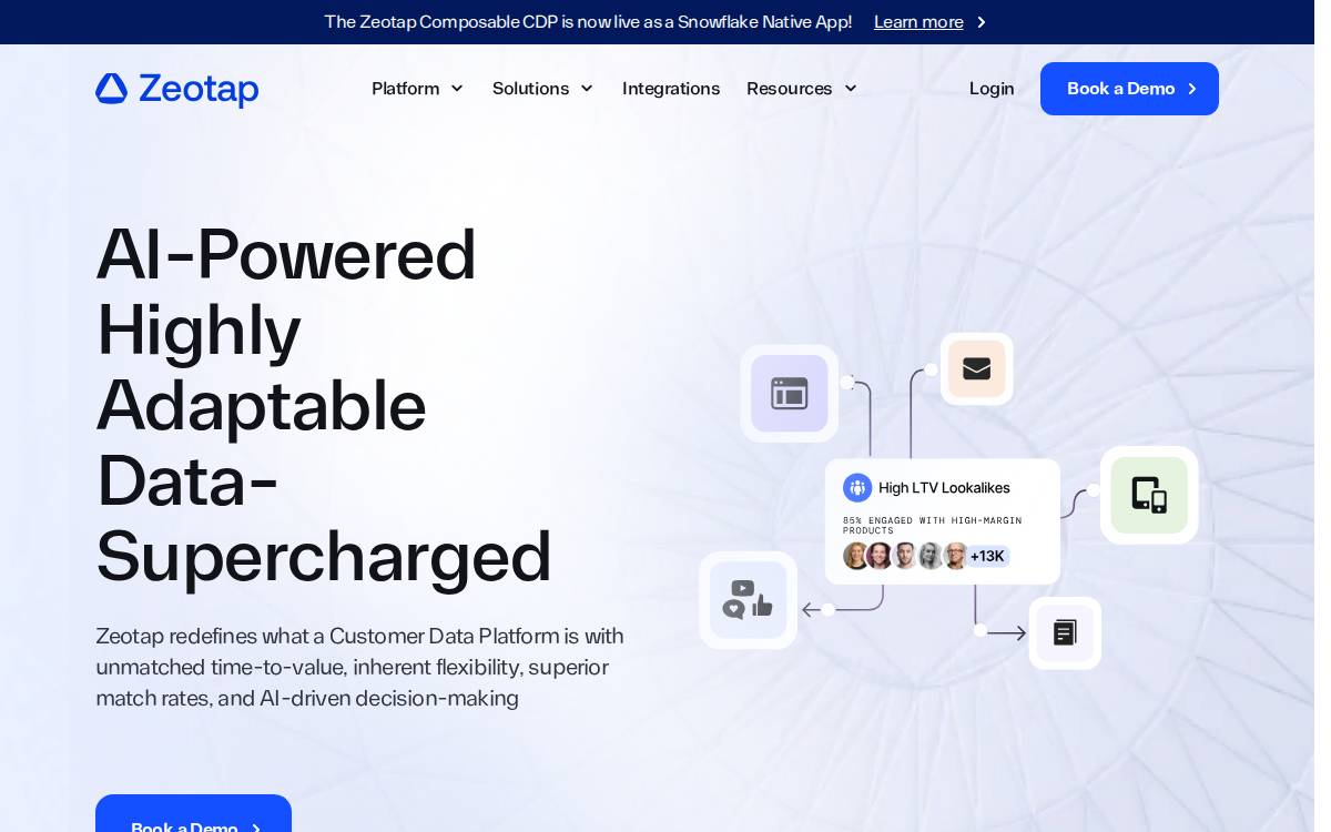 zeotap website preview