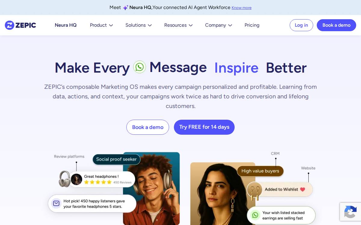 ZEPIC website preview
