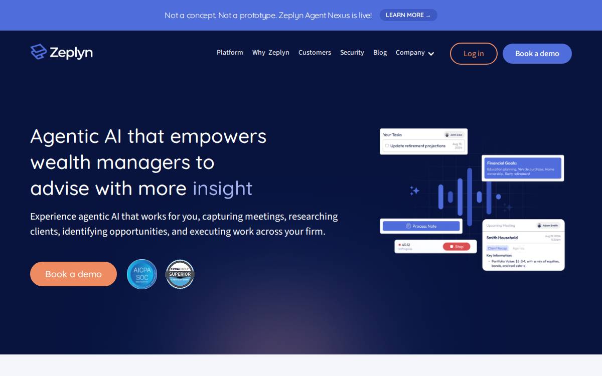 Zeplyn website preview