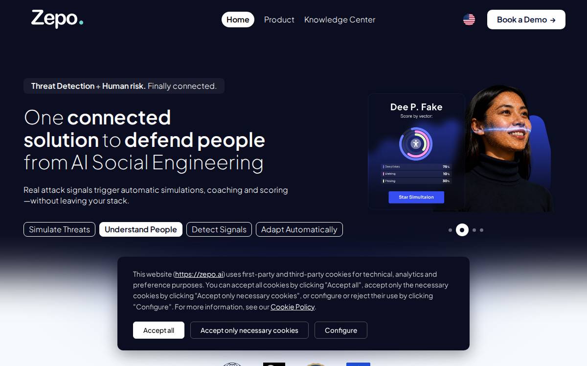 Zepo website preview