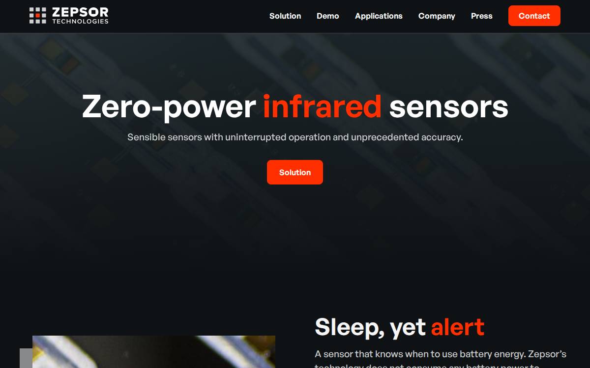 Zepsor website preview