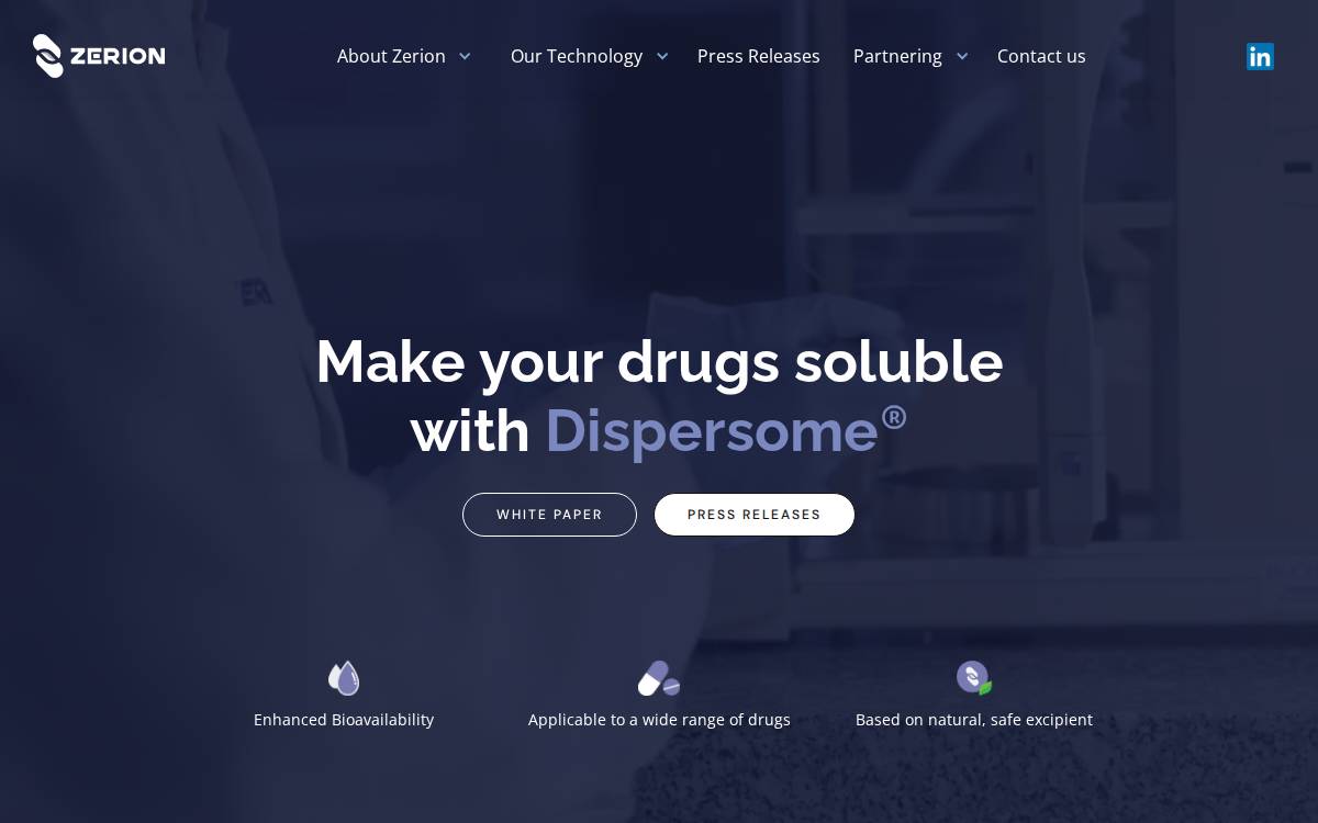 Zerion website preview