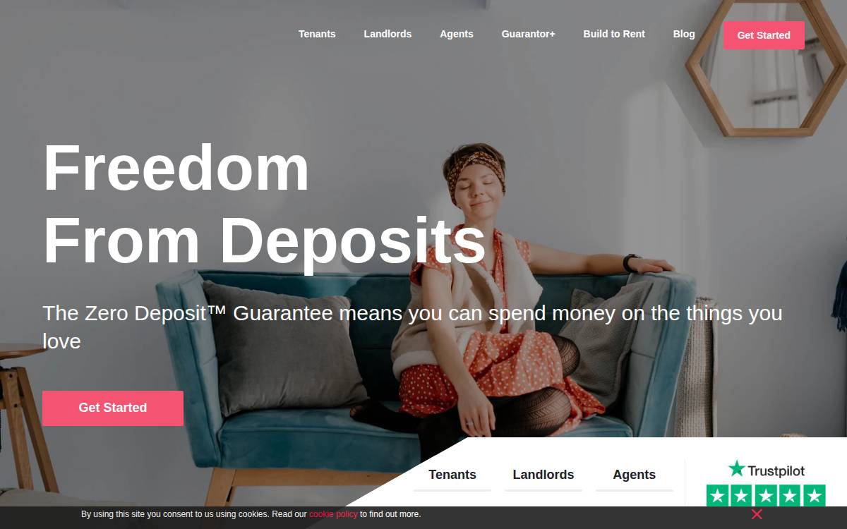 Zero Deposit website preview