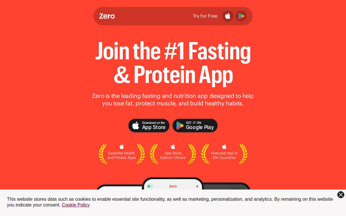 Zero Longevity Science website preview