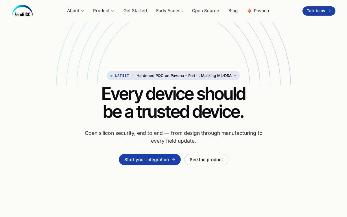 Zero RISC Labs website preview