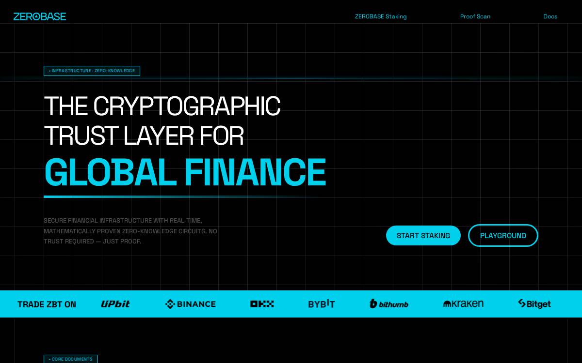 Zerobase website preview