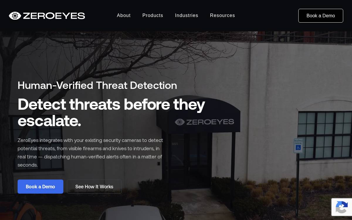 ZeroEyes website preview