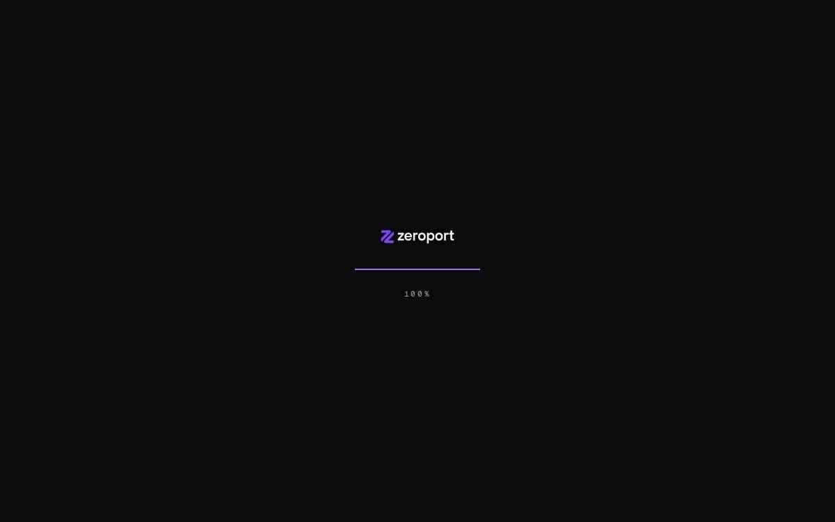 ZeroPort website preview