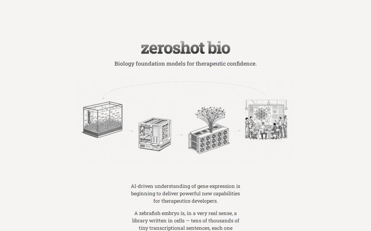 Zeroshot Biolabs website preview