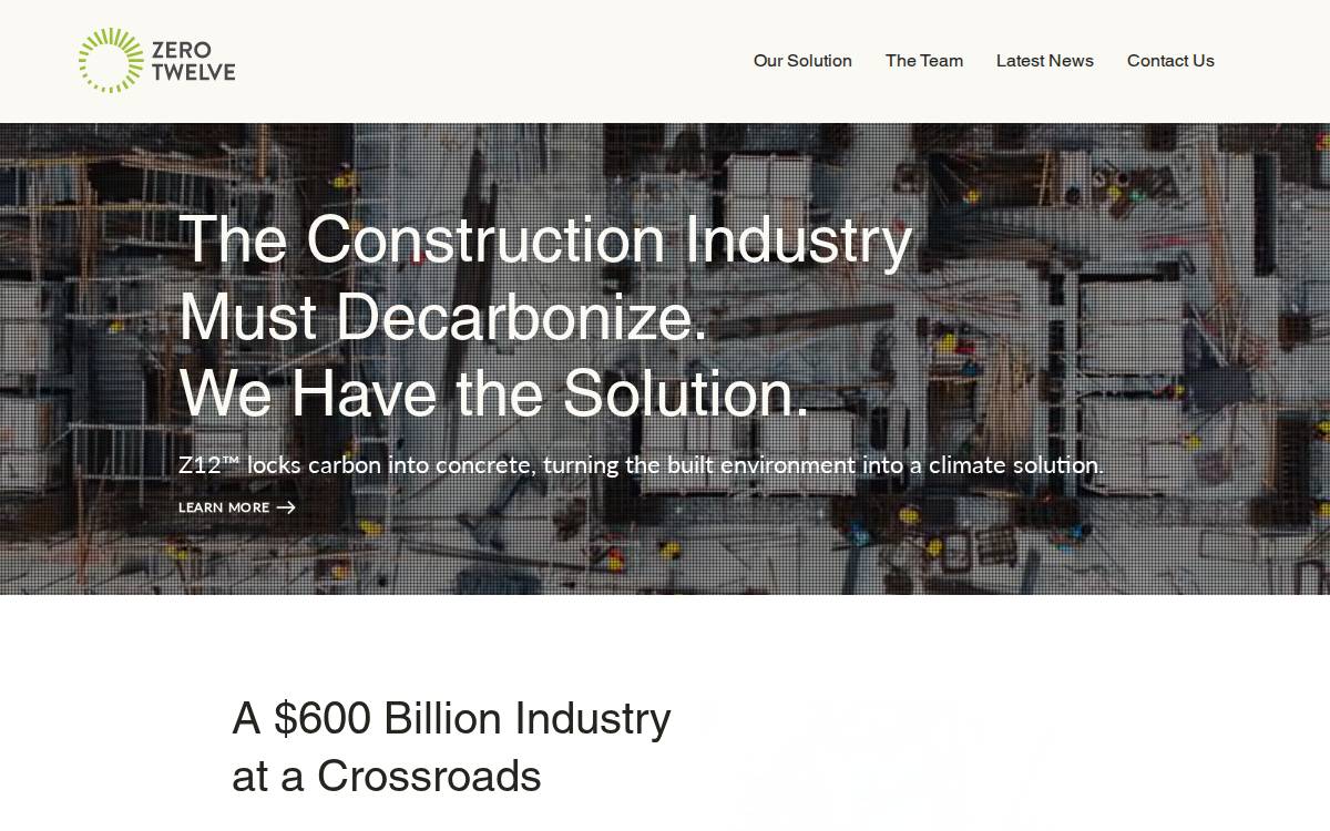 Zerotwelve website preview
