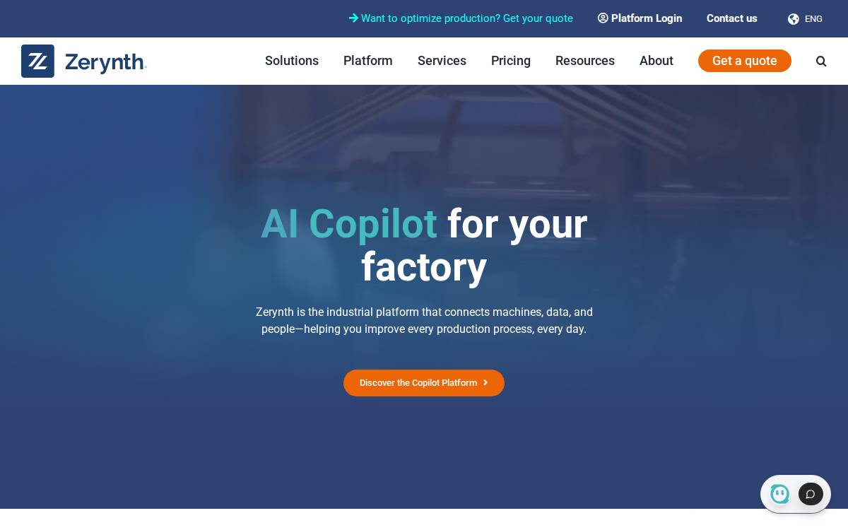 Zerynth website preview