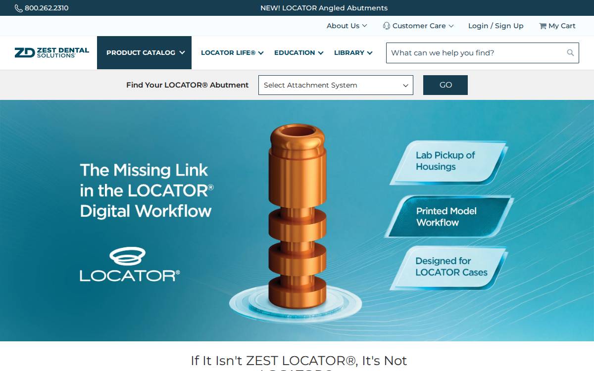 Zestdent website preview