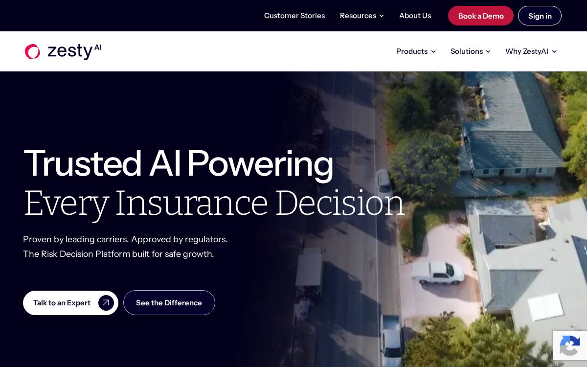 ZestyAI website preview