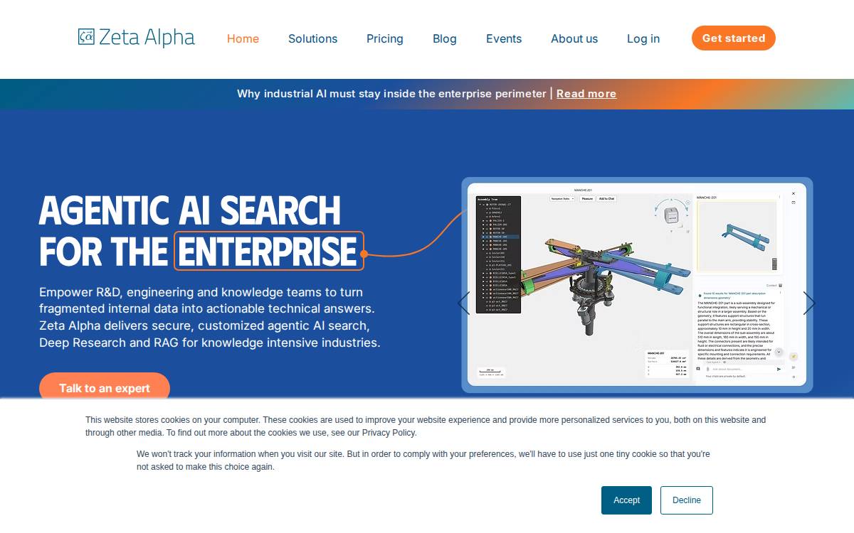 Zeta Alpha website preview