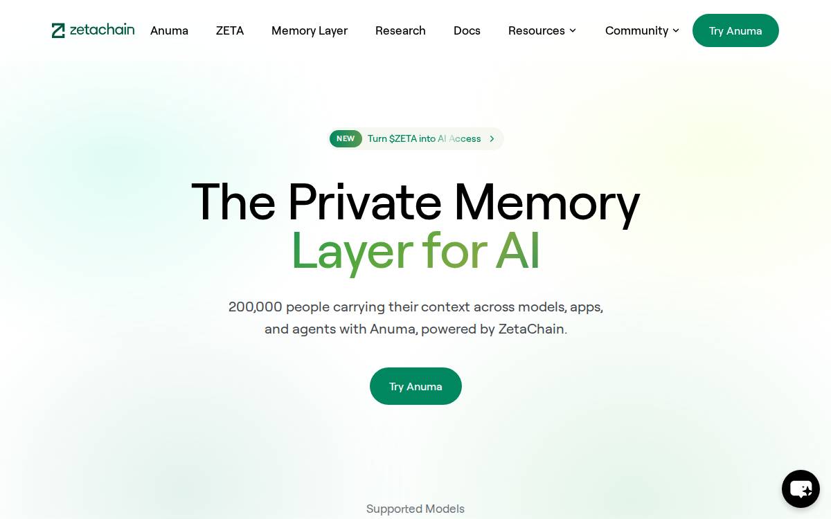 Zetachain website preview