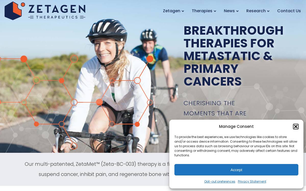Zetagen website preview