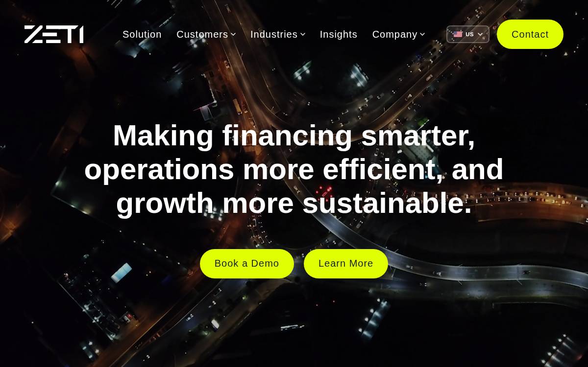 Zeti website preview