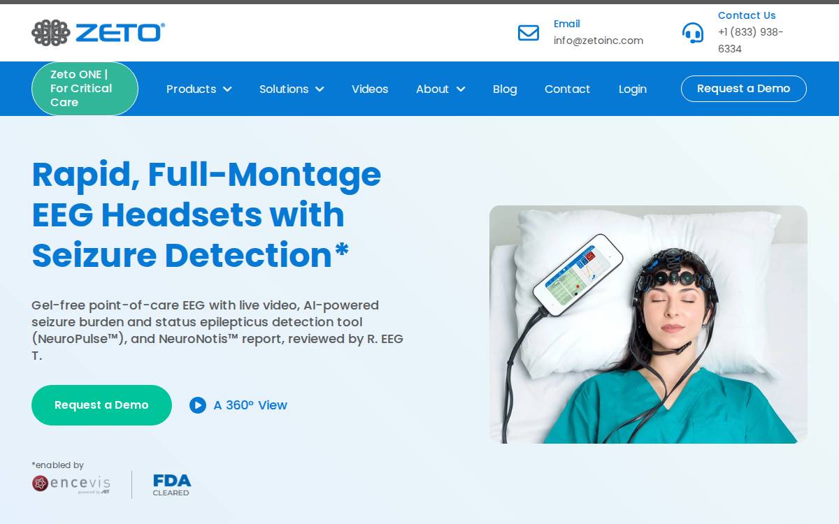 Zeto Inc website preview