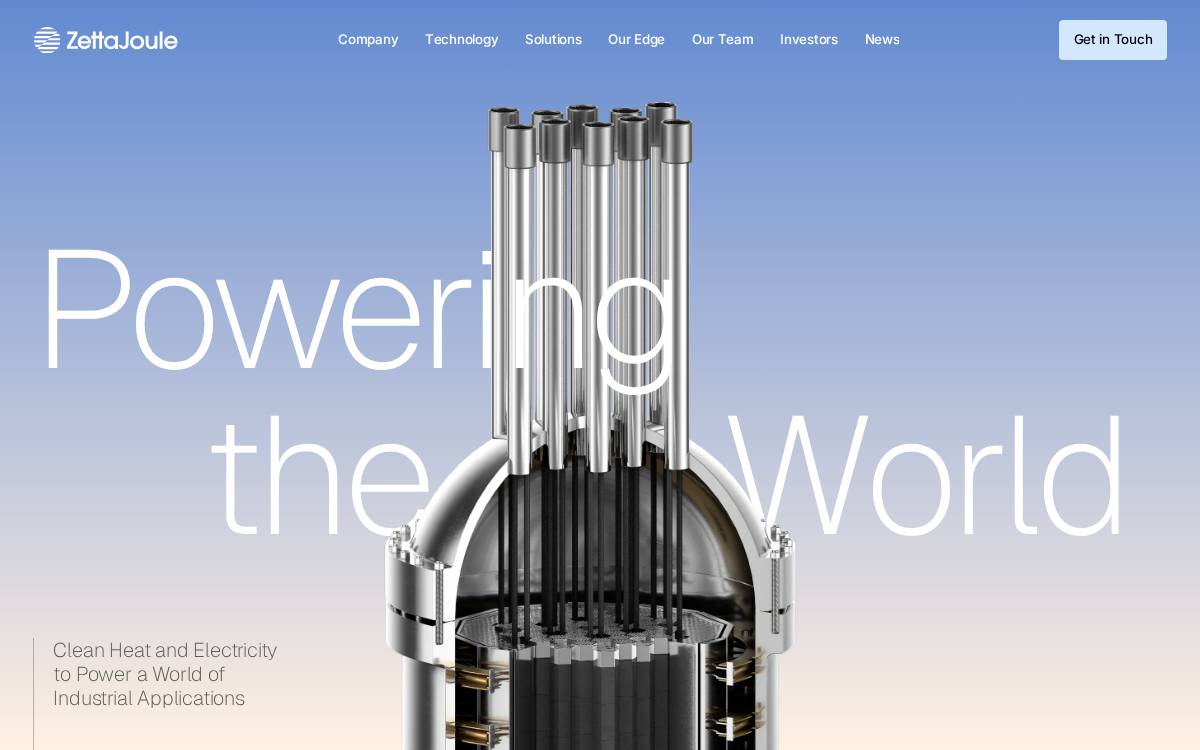 Zetta Joule website preview