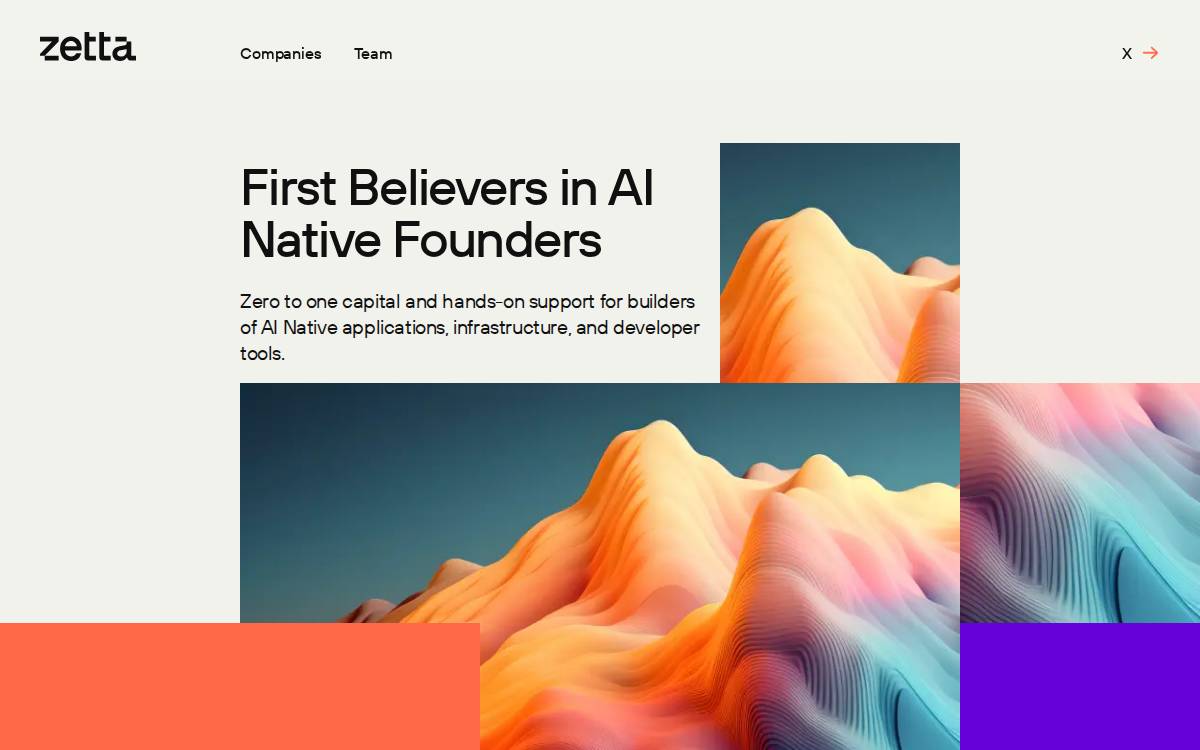 Zetta Venture Partners website preview