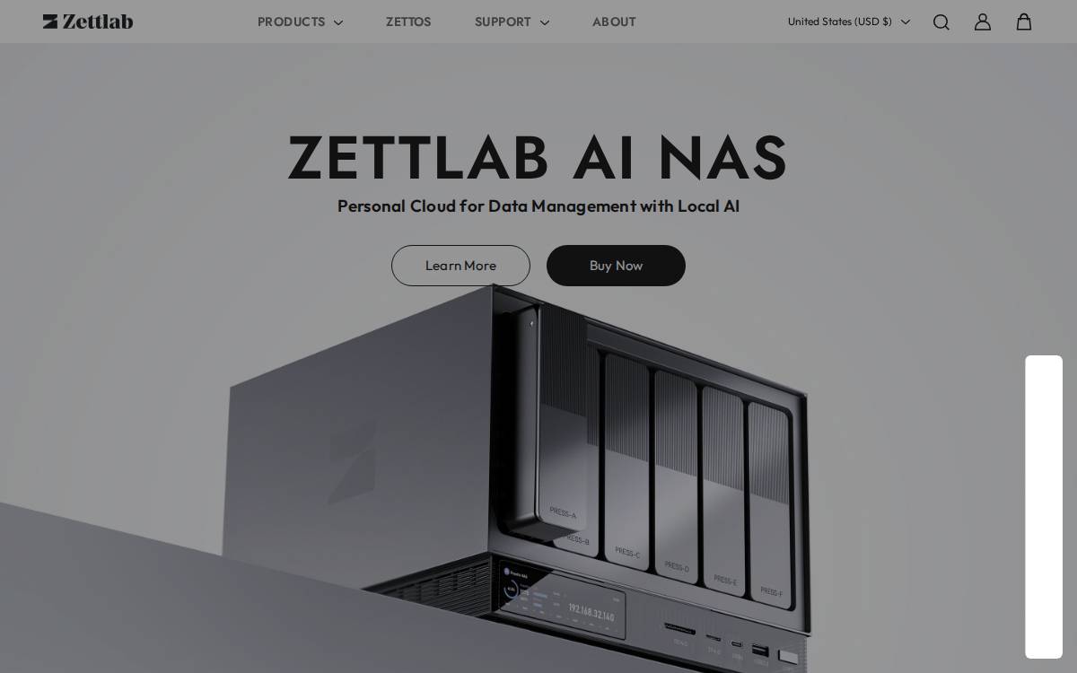 Zettlab website preview