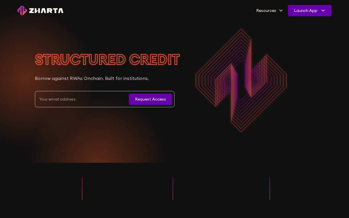 Zharta website preview