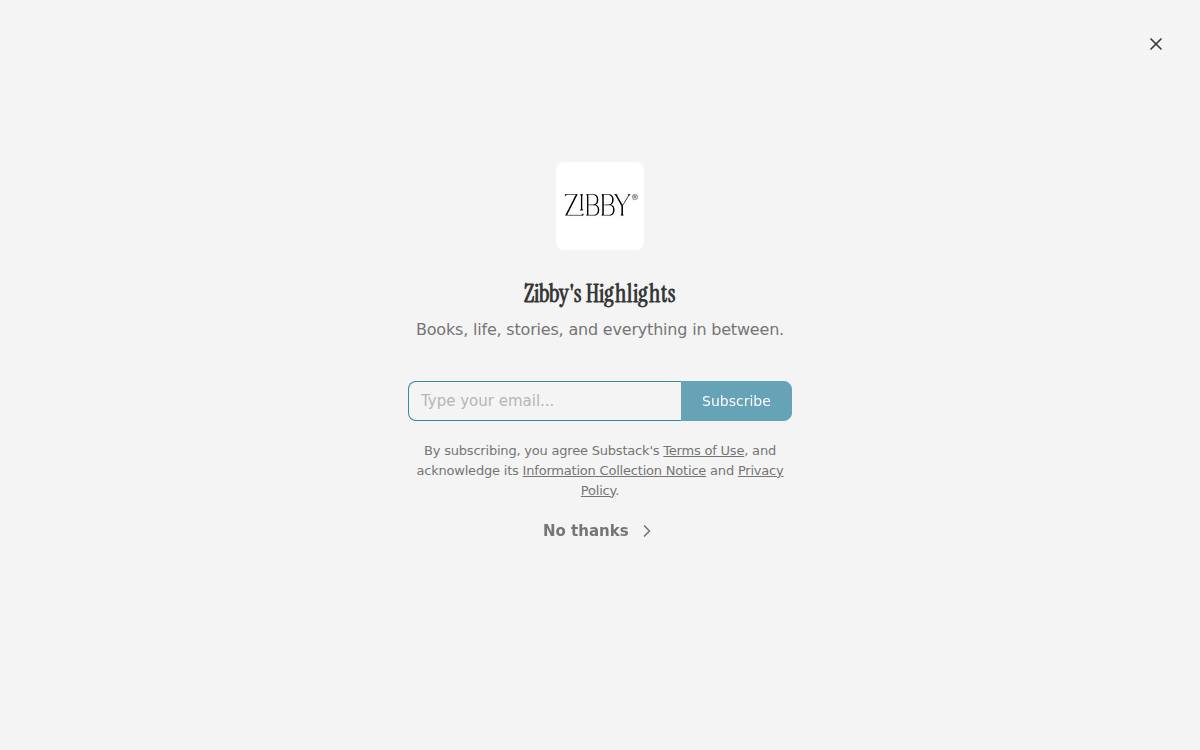 Zibbyowens website preview
