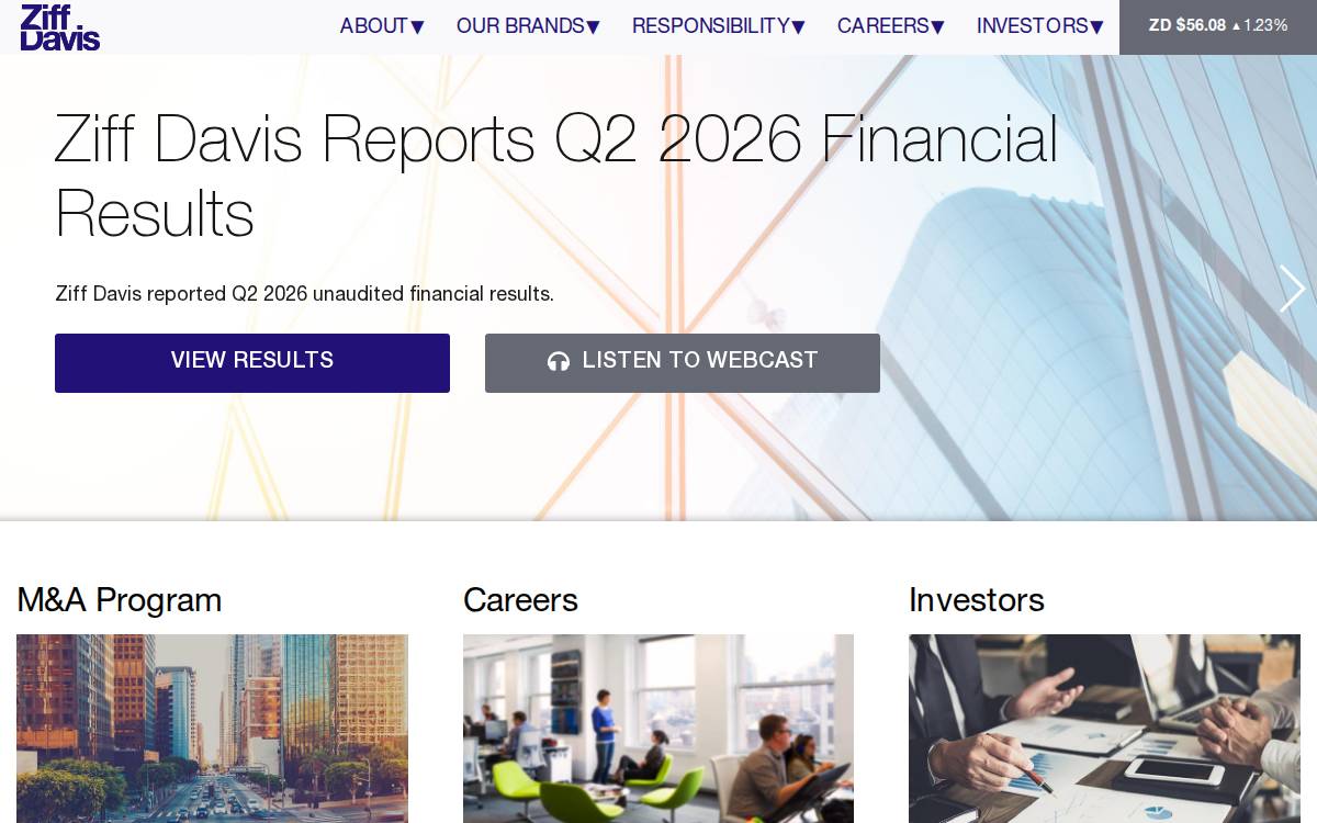 Ziffdavis website preview