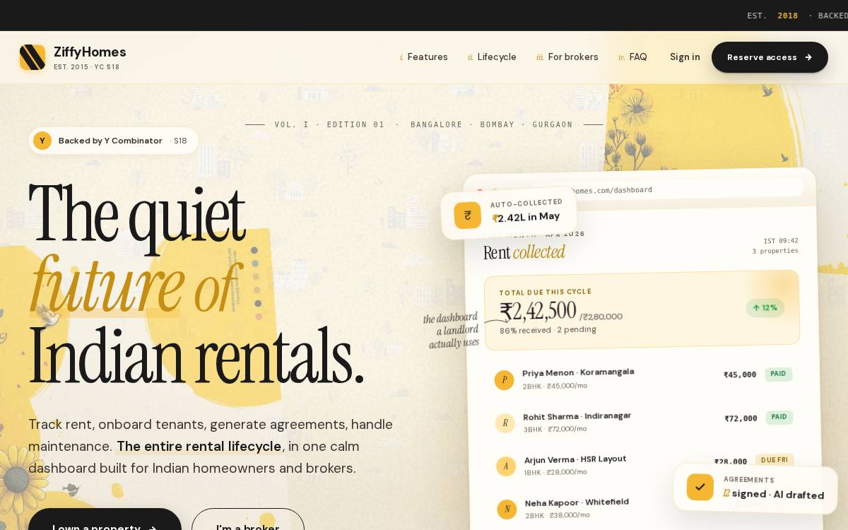 ZiffyHomes website preview
