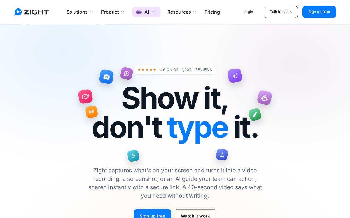 Zight website preview