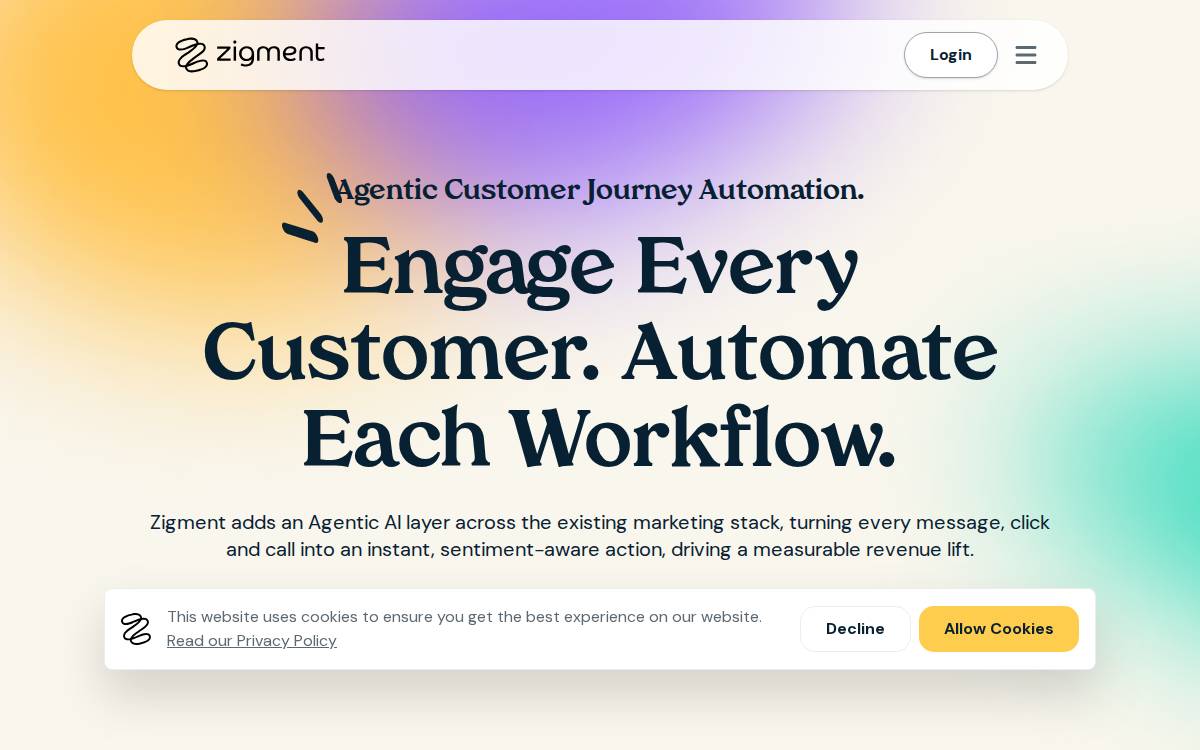 Zigment website preview