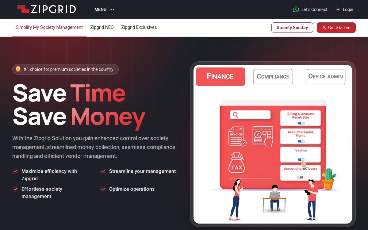 ZipGrid website preview