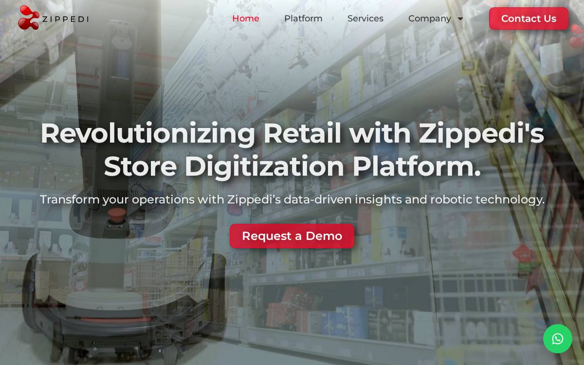 Zippedi website preview