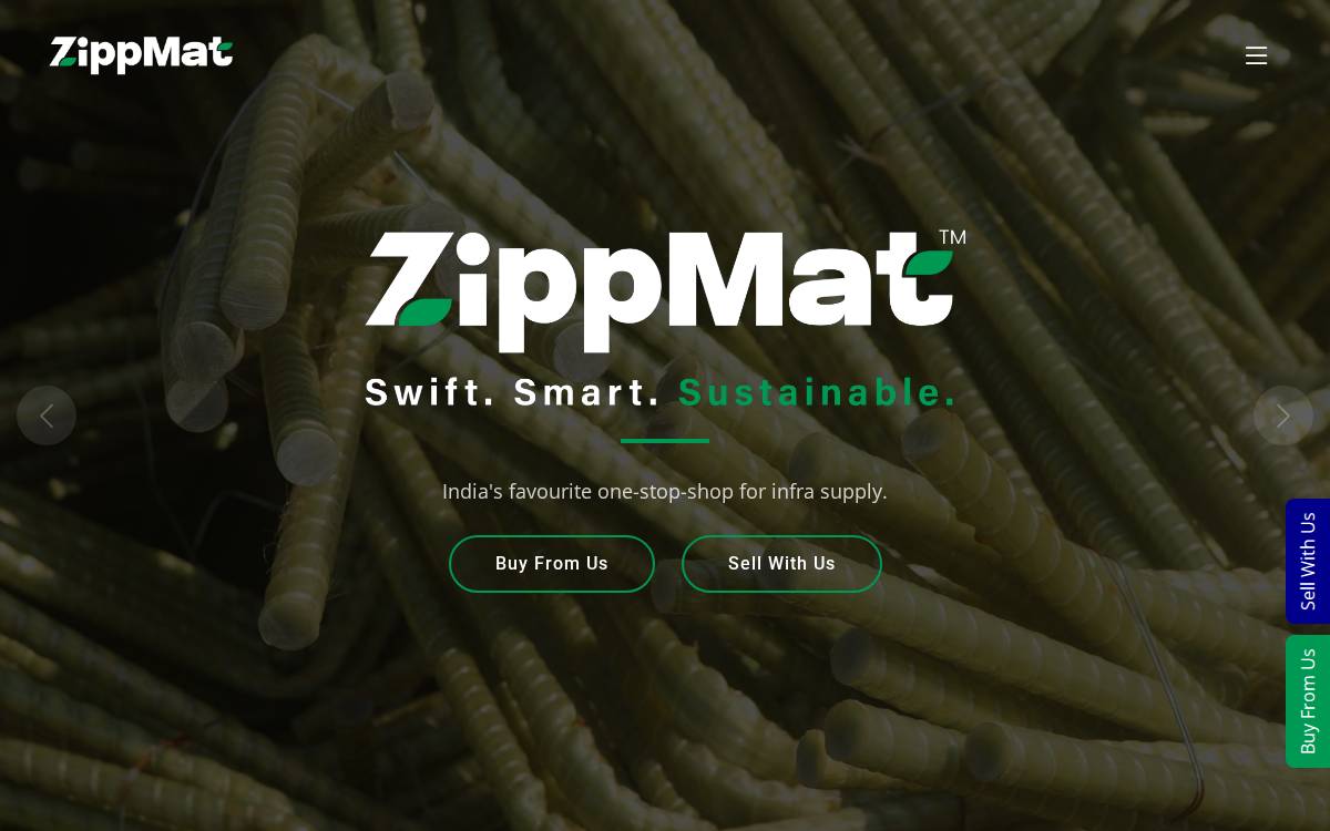 Zippmat website preview
