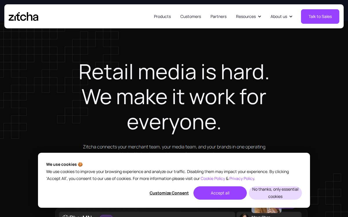 Zitcha website preview