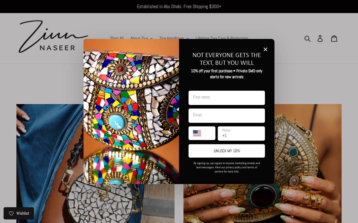 Zivanaseer website preview