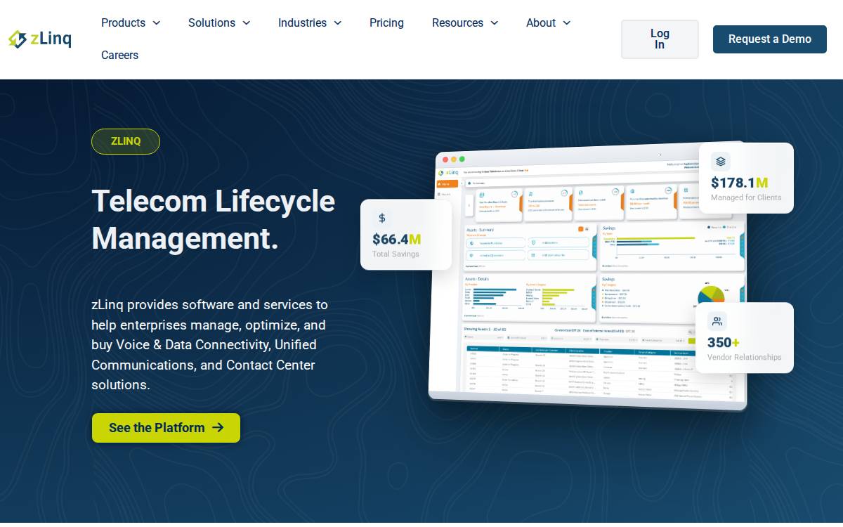 zLinq website preview