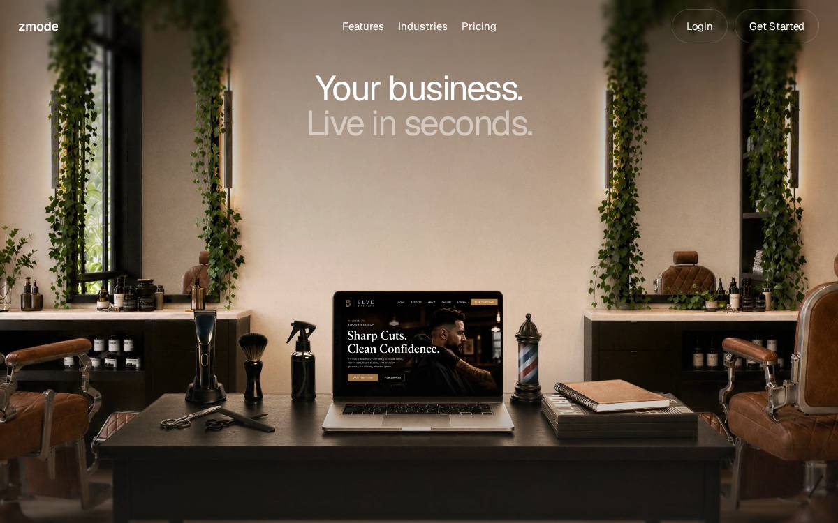 Zmode website preview