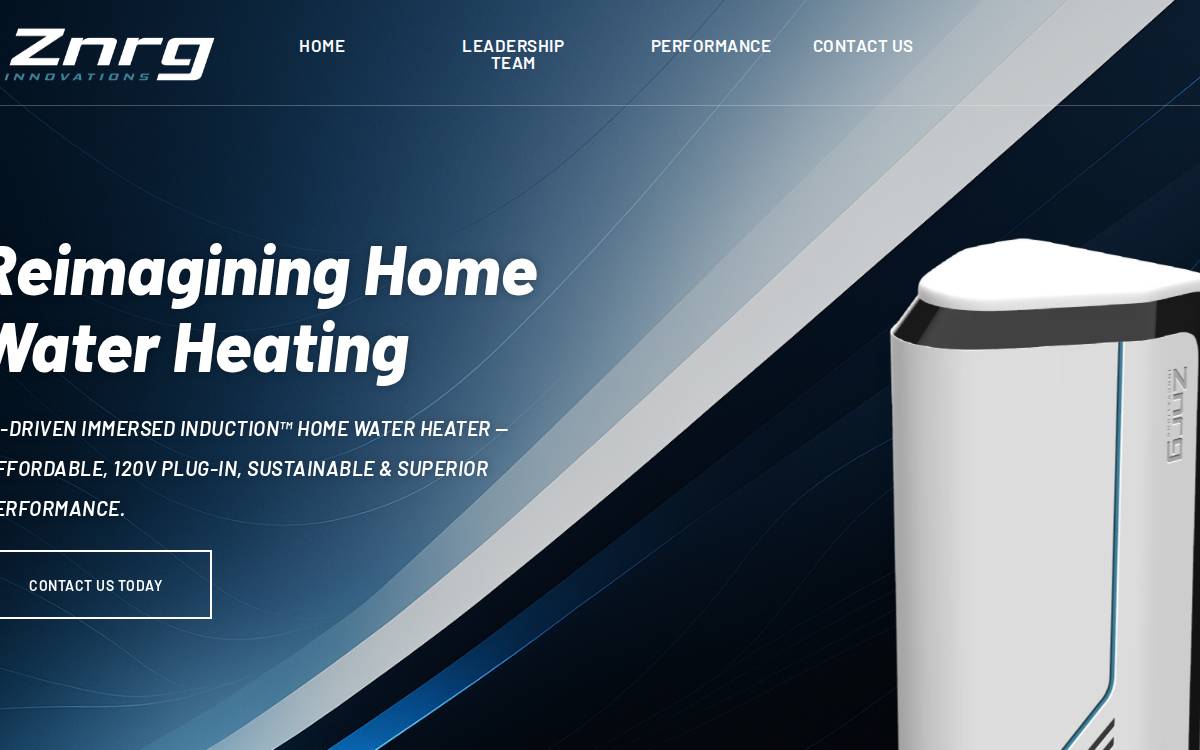 Znrg Innovations website preview
