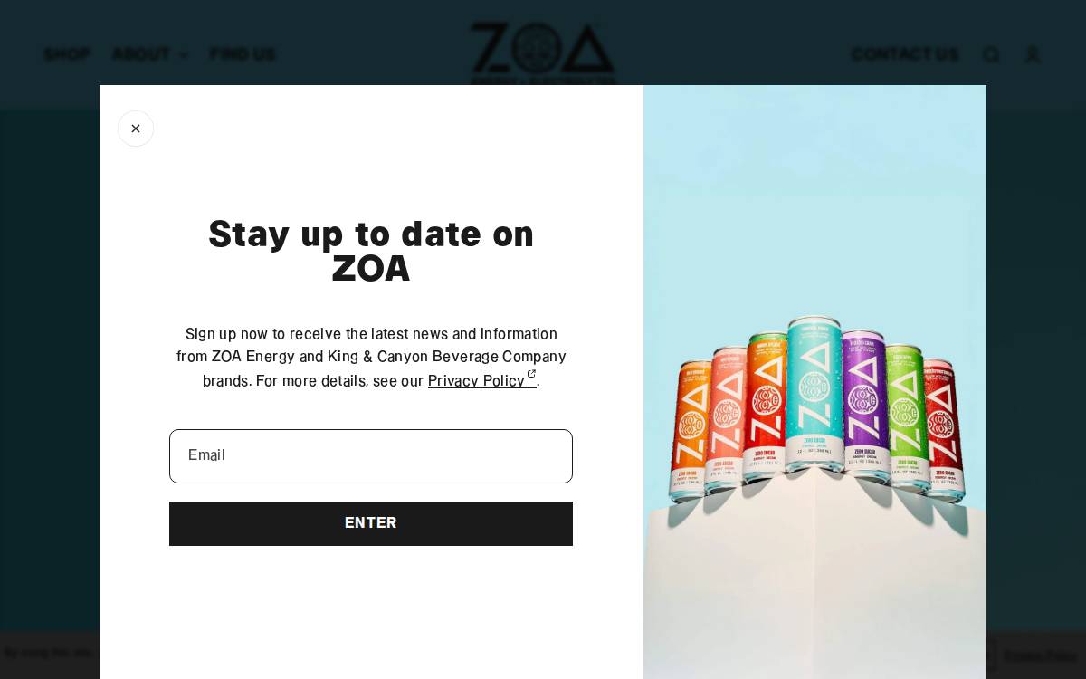 Zoa Energy website preview