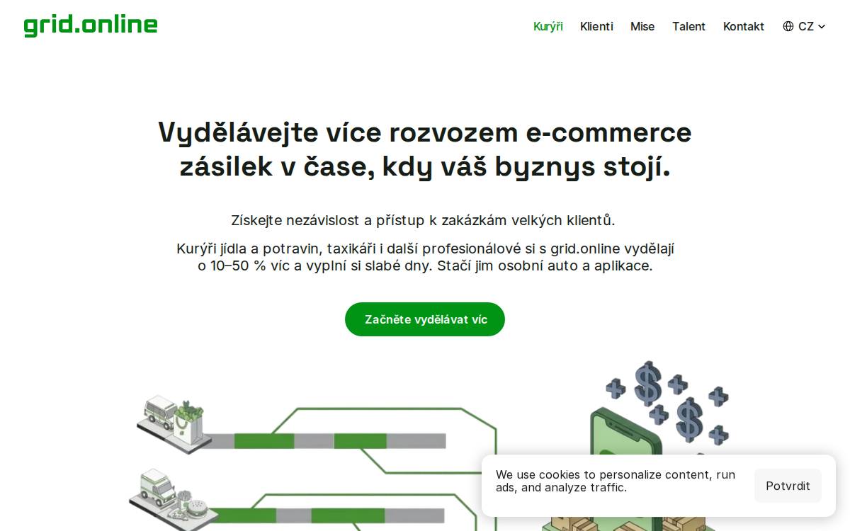 Zobrazit Grid website preview