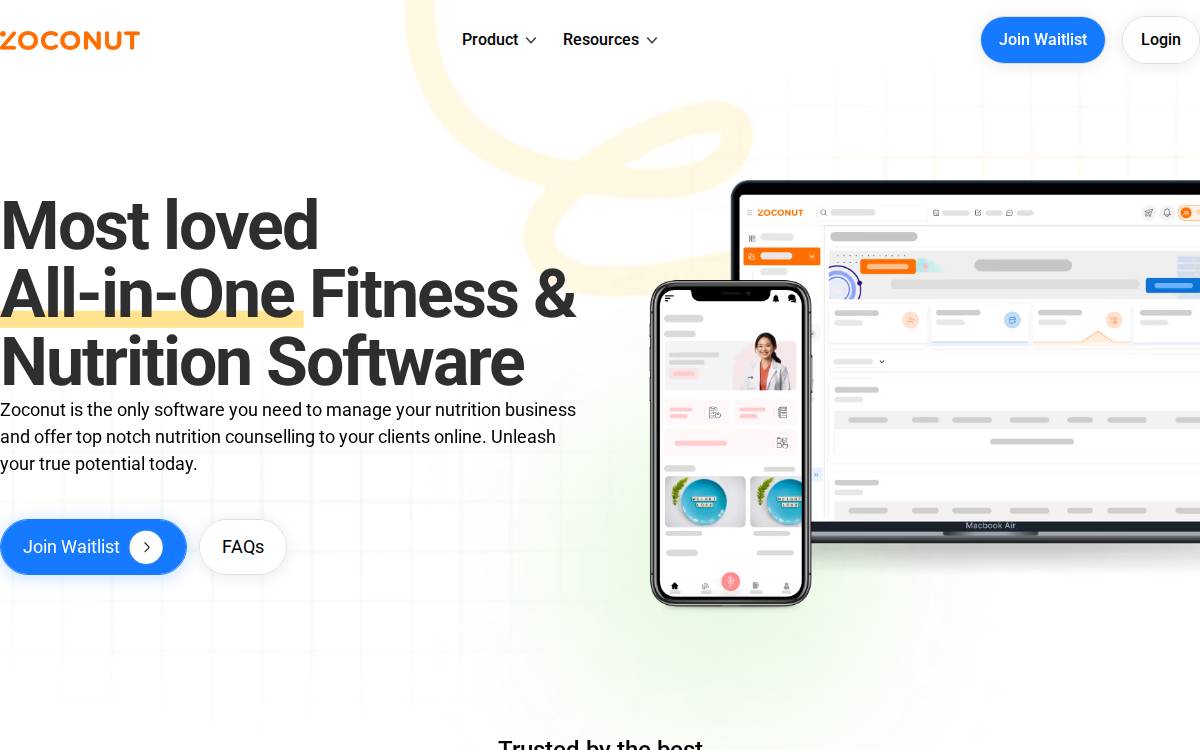 Zoconut website preview