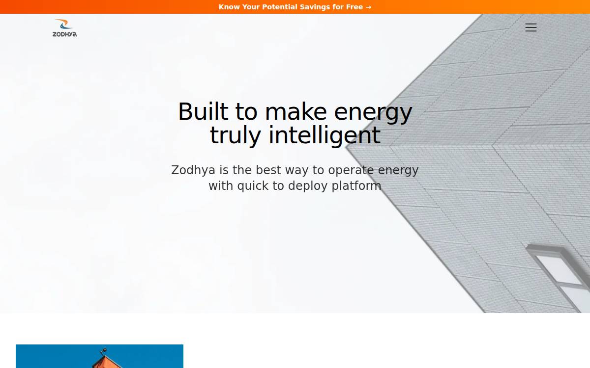 Zodhya website preview