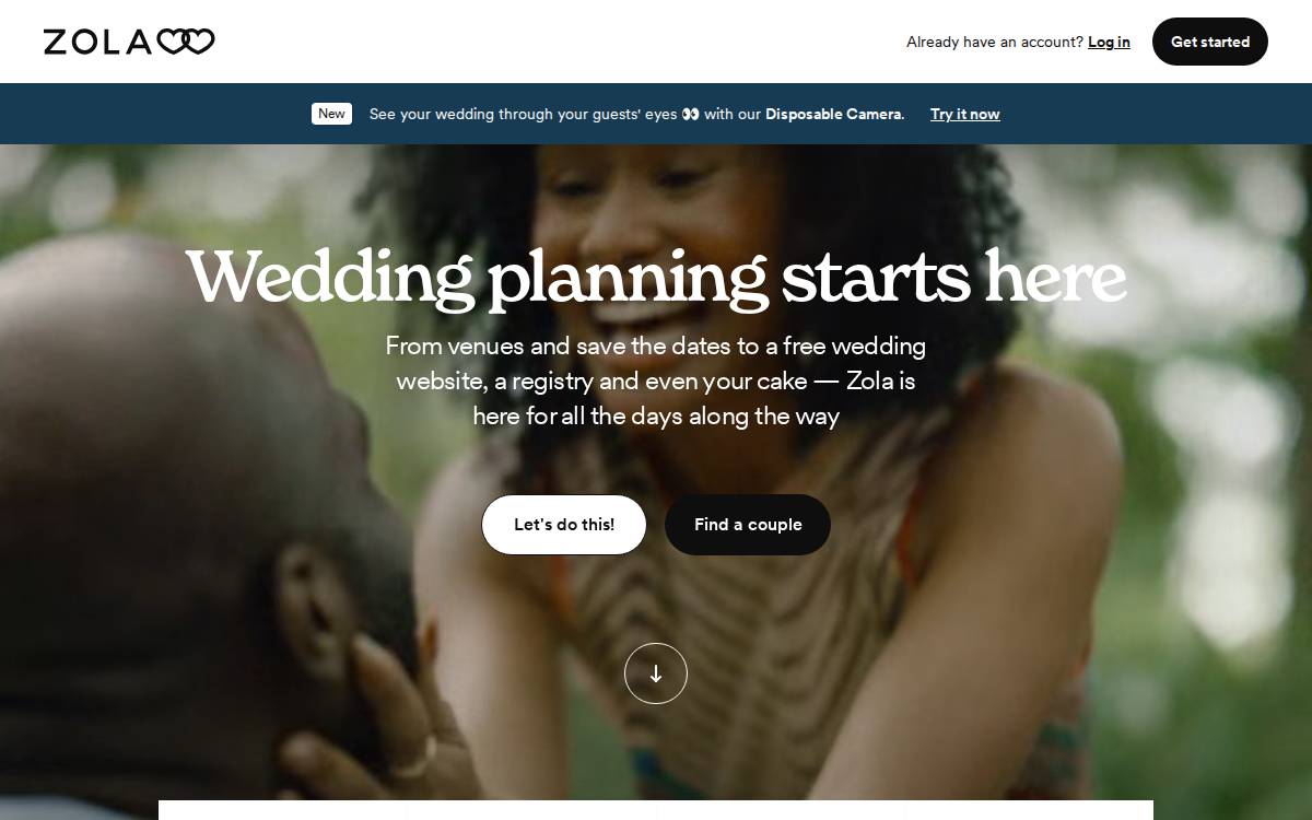Zola website preview