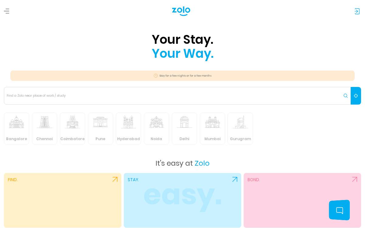 Zolostays website preview