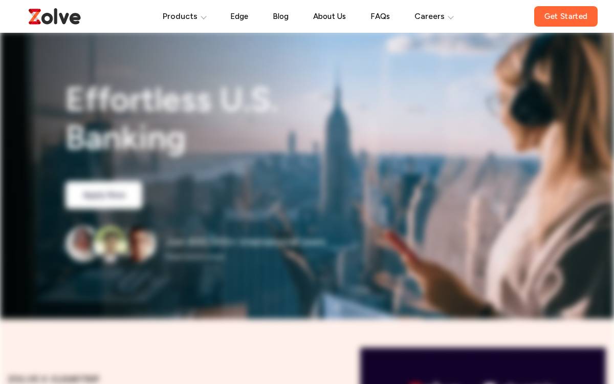 Zolve website preview