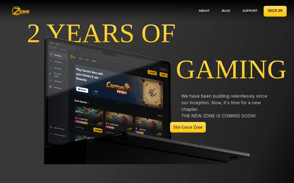 Zone website preview