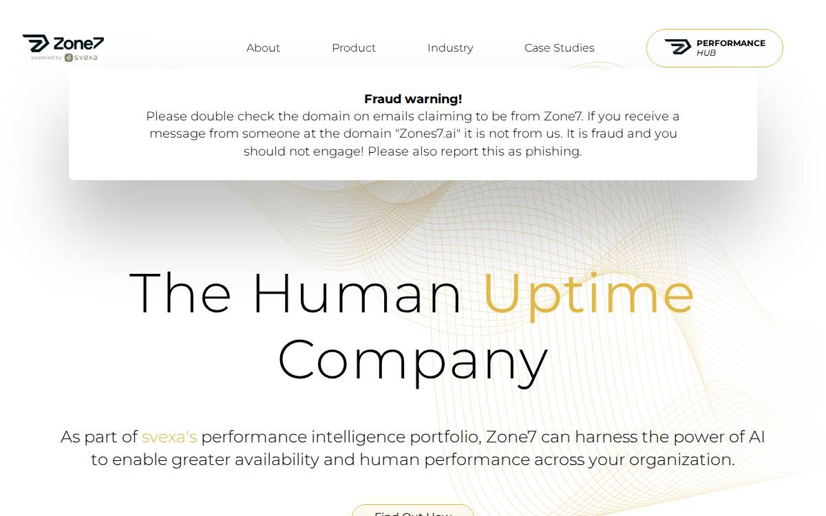 Zone7 Human Performance Management Platform website preview